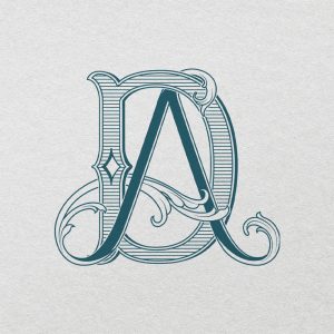 AD 2-Letter Monogram | Bellflowers & Foundations