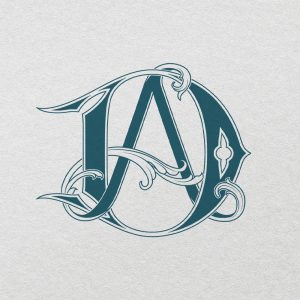 AD 2-Letter Monogram | Bellflowers & Vintage x4