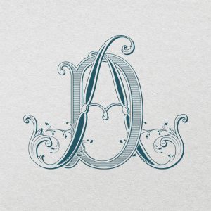 AD 2-Letter Monogram | Sprout & Pinnacle