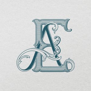 AE 2-Letter Monogram | Bellflowers & Foundations v2