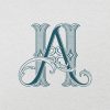 AH 2-Letter Monogram | Bellflowers & Foundations