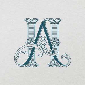 AH 2-Letter Monogram | Bellflowers & Foundations