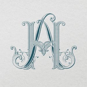 AH 2-Letter Monogram | Sprout & Pinnacle