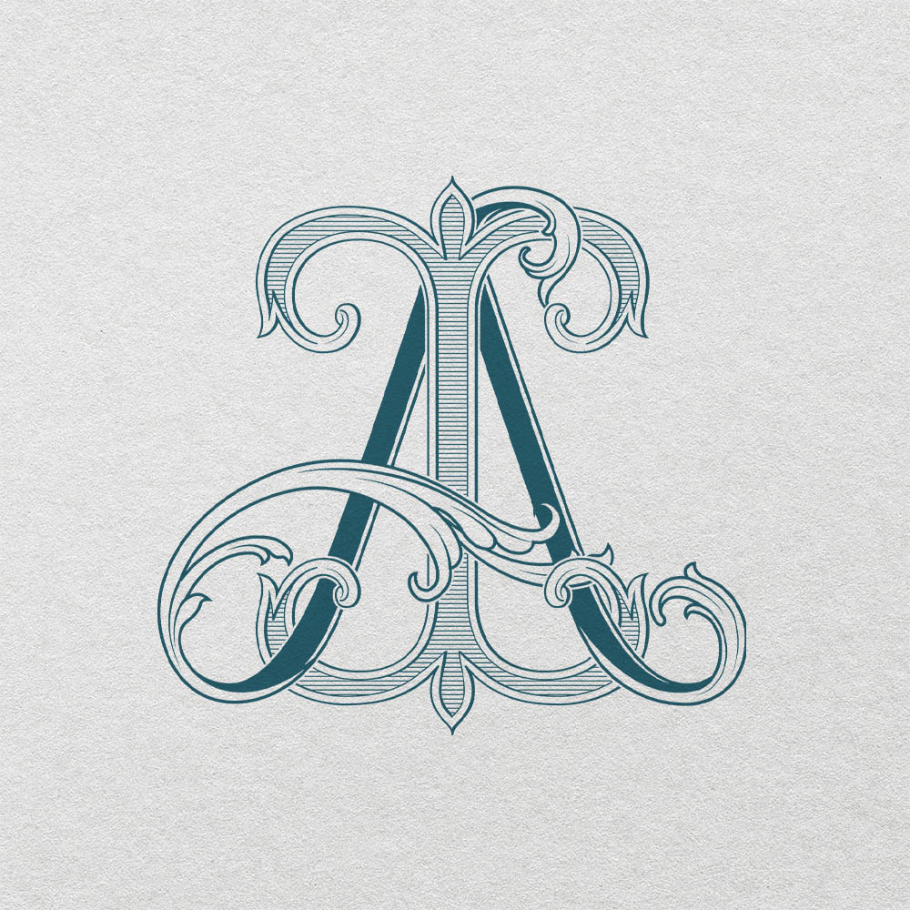 AI 2-Letter Monogram | Bellflowers & Pinnacle