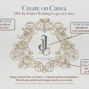 Alternative view of Victorian Style Wedding Crest | VCK0005