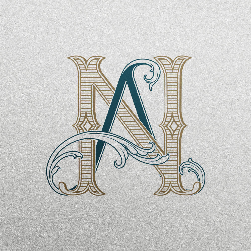 AN 2-Letter Monogram | Bellflowers & Foundations