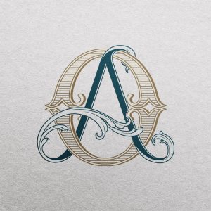 AO 2-Letter Monogram | Bellflowers & Foundations