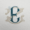 EZ 2-Letter Monogram | Gatsby Scroll