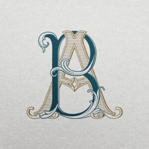 BA 2-Letter Monogram | Bellflowers & Foundations
