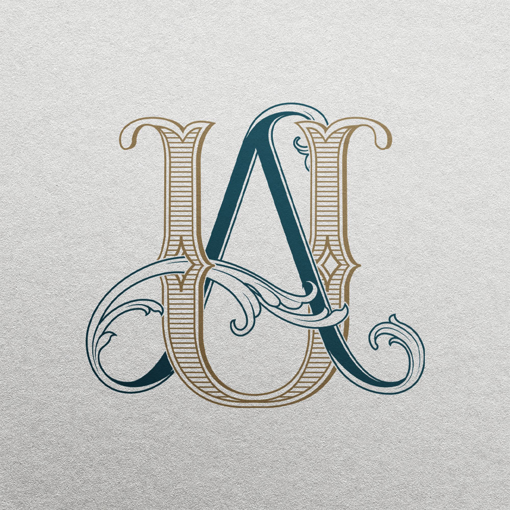 AU 2-Letter Monogram | Bellflowers & Foundations