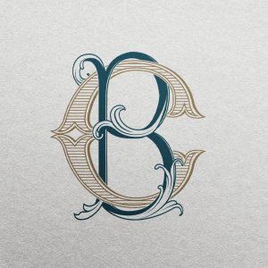 BC 2-Letter Monogram | Bellflowers & Foundations
