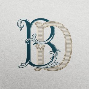 BD 2-Letter Monogram | Bellflowers & Foundations