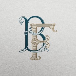 BF 2-Letter Monogram | Bellflowers & Foundations
