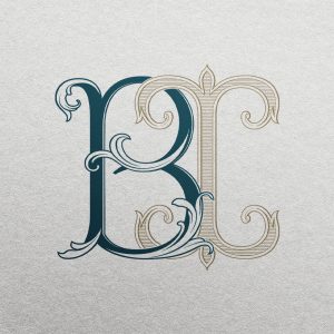 BI 2-Letter Monogram | Bellflowers & Pinnacle