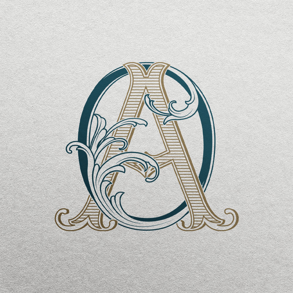 OA 2-Letter Monogram | Bellflowers & Foundations