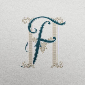 FH 2-Letter Monogram | Vineyard & Pinnacle