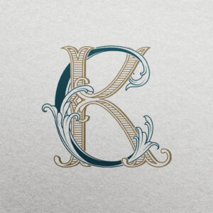 CK 2-Letter Wedding Monogram | Bellflowers & Foundations