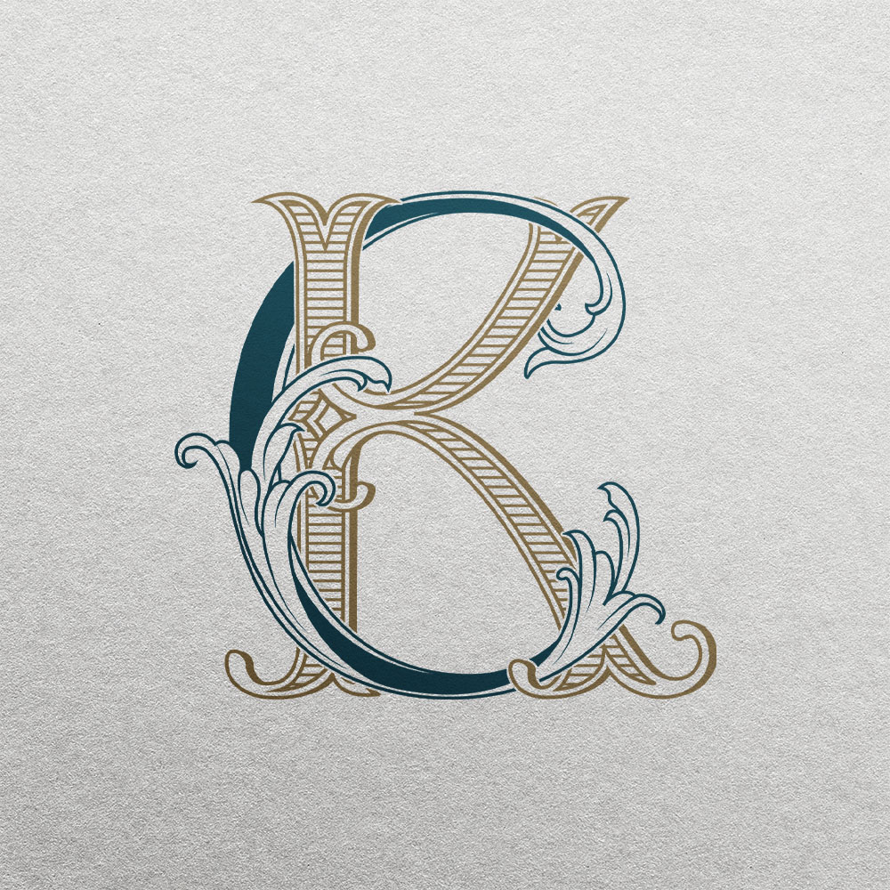 CK 2-Letter Wedding Monogram | Bellflowers & Foundations