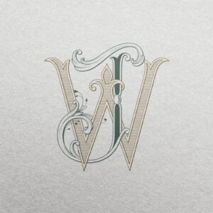 JW Wedding Monogram | Sprout & Pinnacle