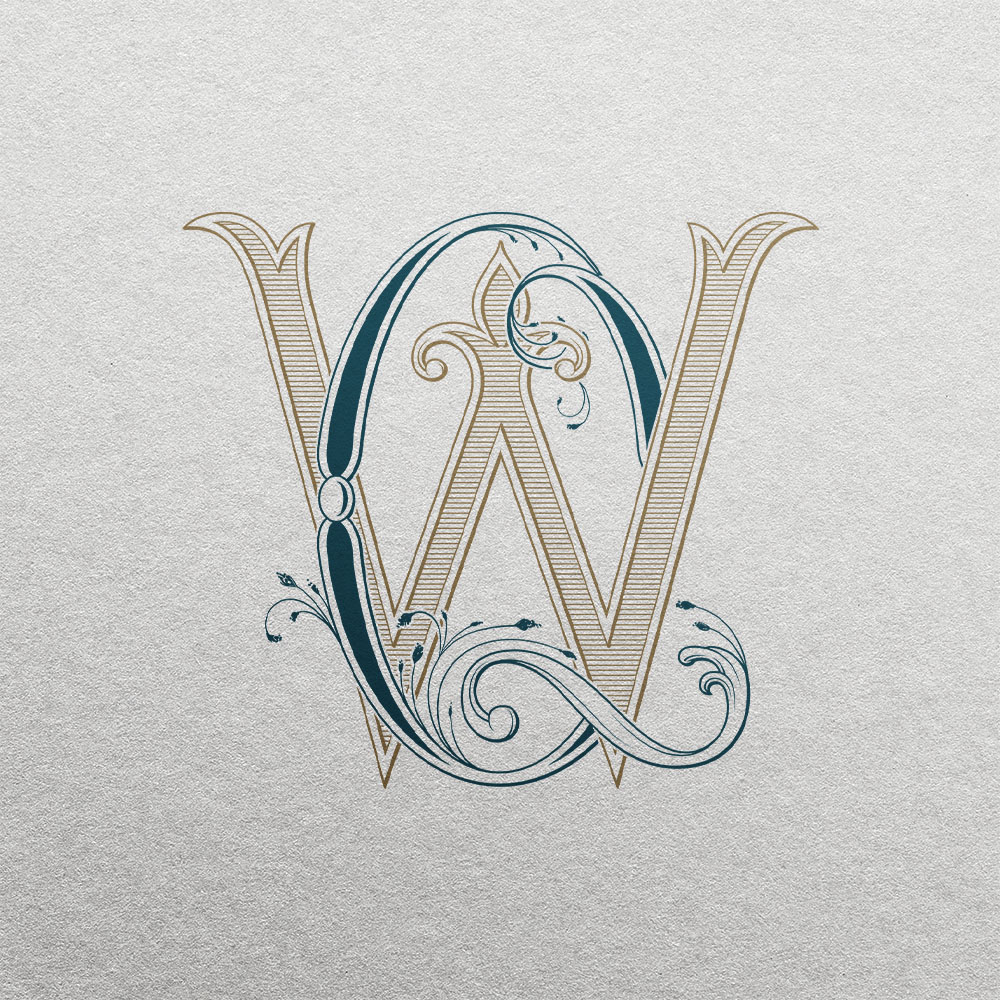QW 2-Letter Monogram | Sprout & Pinnacle