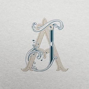 JA 2-Letter Monogram | Sprout & Pinnacle