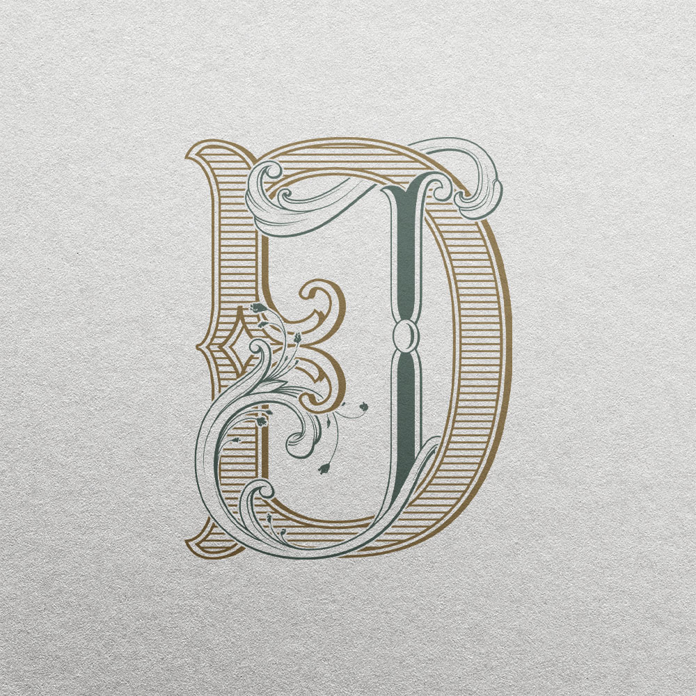 JD Wedding Monogram | Sprout & Foundations