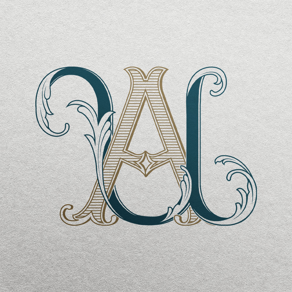 UA 2-Letter Monogram | Bellflowers & Foundations