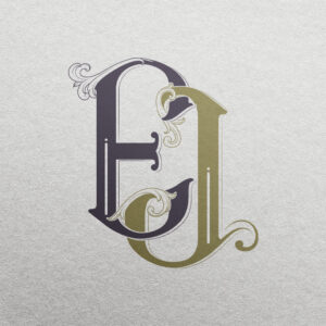 EJ Wedding Monogram | Gatsby