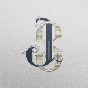 JS Wedding Monogram | Gatsby & Hudson