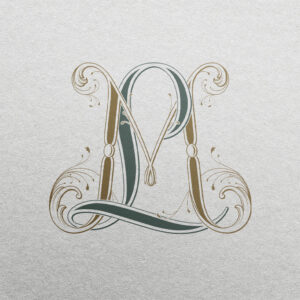 ML Wedding Monogram | Sprout & Ribbons