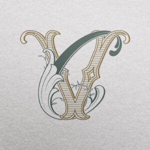 CV Wedding Monogram | Nouvelle & Foundations