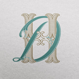 DH Wedding Monogram | Nouvelle & Foundations