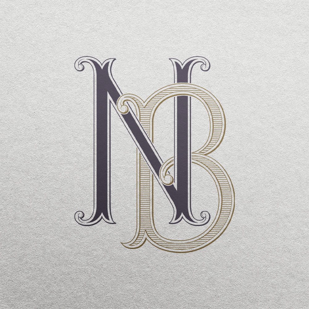 NB Wedding Monogram | Pinnacle