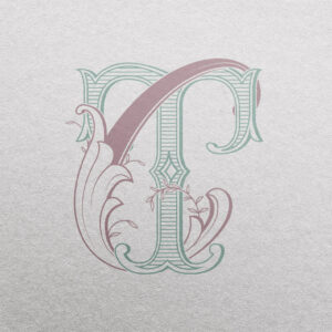 CT Wedding Monogram | Nouvelle & Foundations