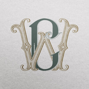 CW Wedding Monogram | Gatsby & Foundations