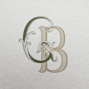 GB Wedding Monogram | Bellflowers & Foundations