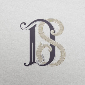 DS Wedding Monogram | Gatsby & Pinnacle