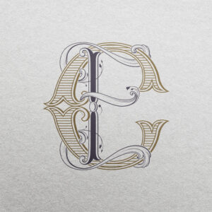 EC Wedding Monogram | Sprout & Foundations