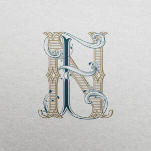 EN Wedding Monogram | Sprout & Foundations