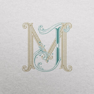 JM Wedding Monogram | Sprout & Pinnacle
