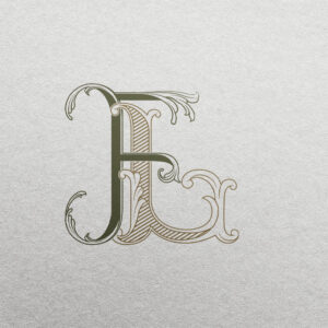 FL 2-Letter Monogram | Bellflowers & Flare