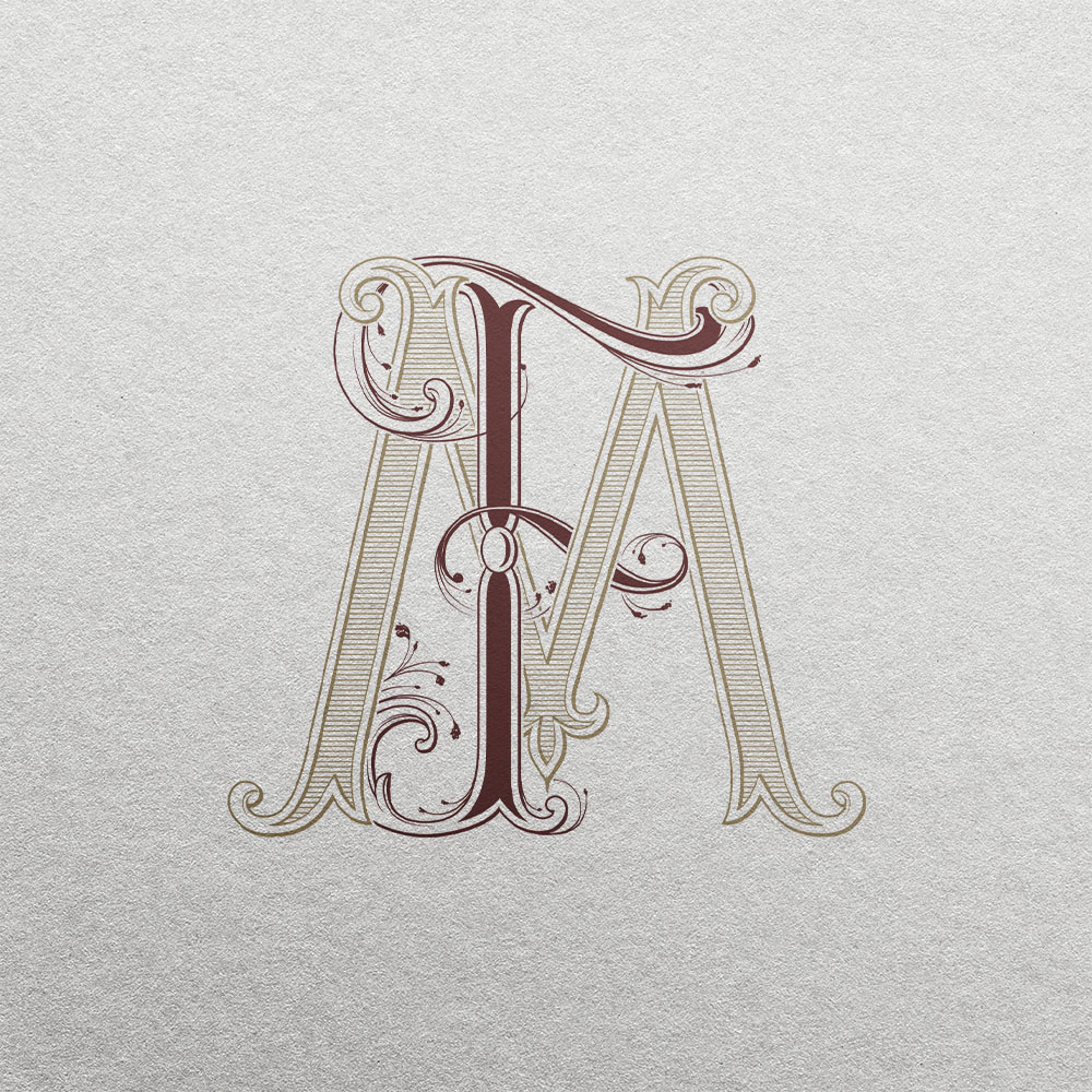 FM 2-Letter Monogram | Sprout & Pinnacle