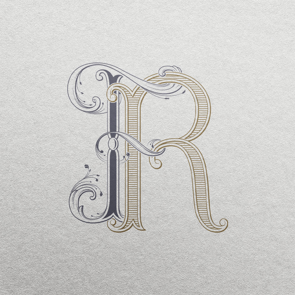 FR 2-Letter Monogram | Sprout & Pinnacle