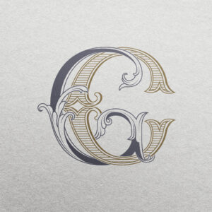 GC 2-Letter Monogram | Bellflowers & Foundations