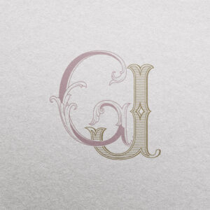 GJ 2-Letter Monogram | Bellflowers & Foundations