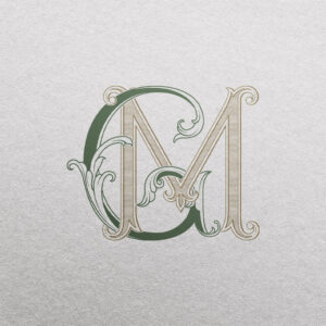 GM 2-Letter Monogram | Bellflowers & Pinnacle
