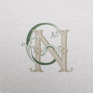 GN 2-Letter Monogram | Bellflowers & Foundations