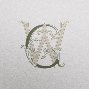 GW 2-Letter Monogram | Bellflowers & Pinnacle