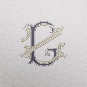 GZ 2-Letter Monogram | Pinnacle & Scroll
