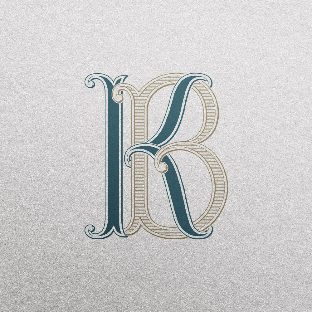 KB 2-Letter Monogram | Pinnacles